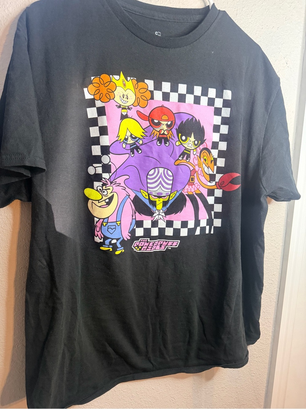 Cartoon Network Black Tee with Pink & Purple Powerpuff Girls Art - Picture 5 of 5